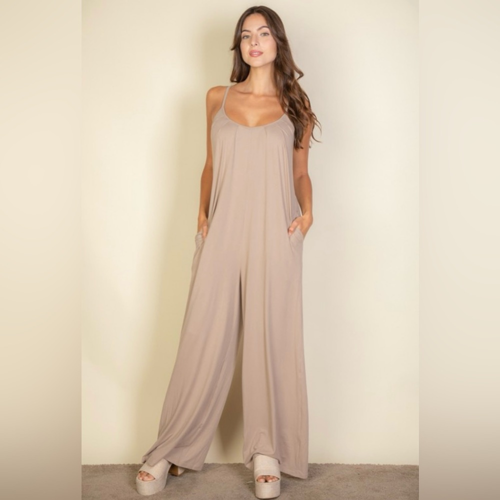 Elegant Beige Jumpsuit